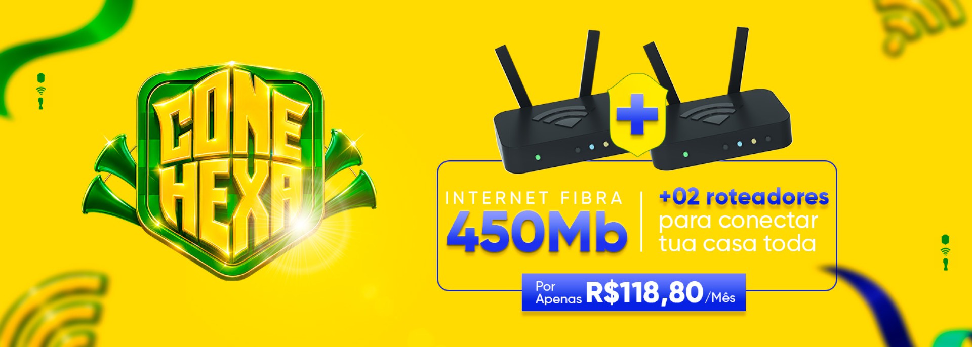 ConeHexa com 2 Roteadores